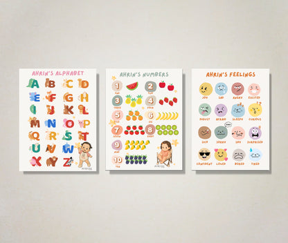 Emotions Poster with Baby's Name