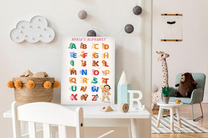 Educational Posters SET with Baby's Name
