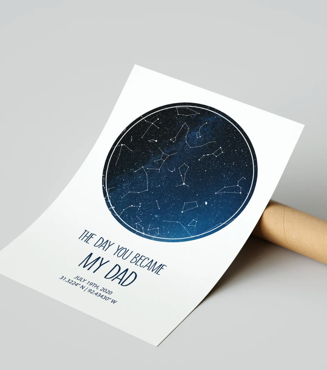 Custom Star Map - A3 Poster (Frameless)